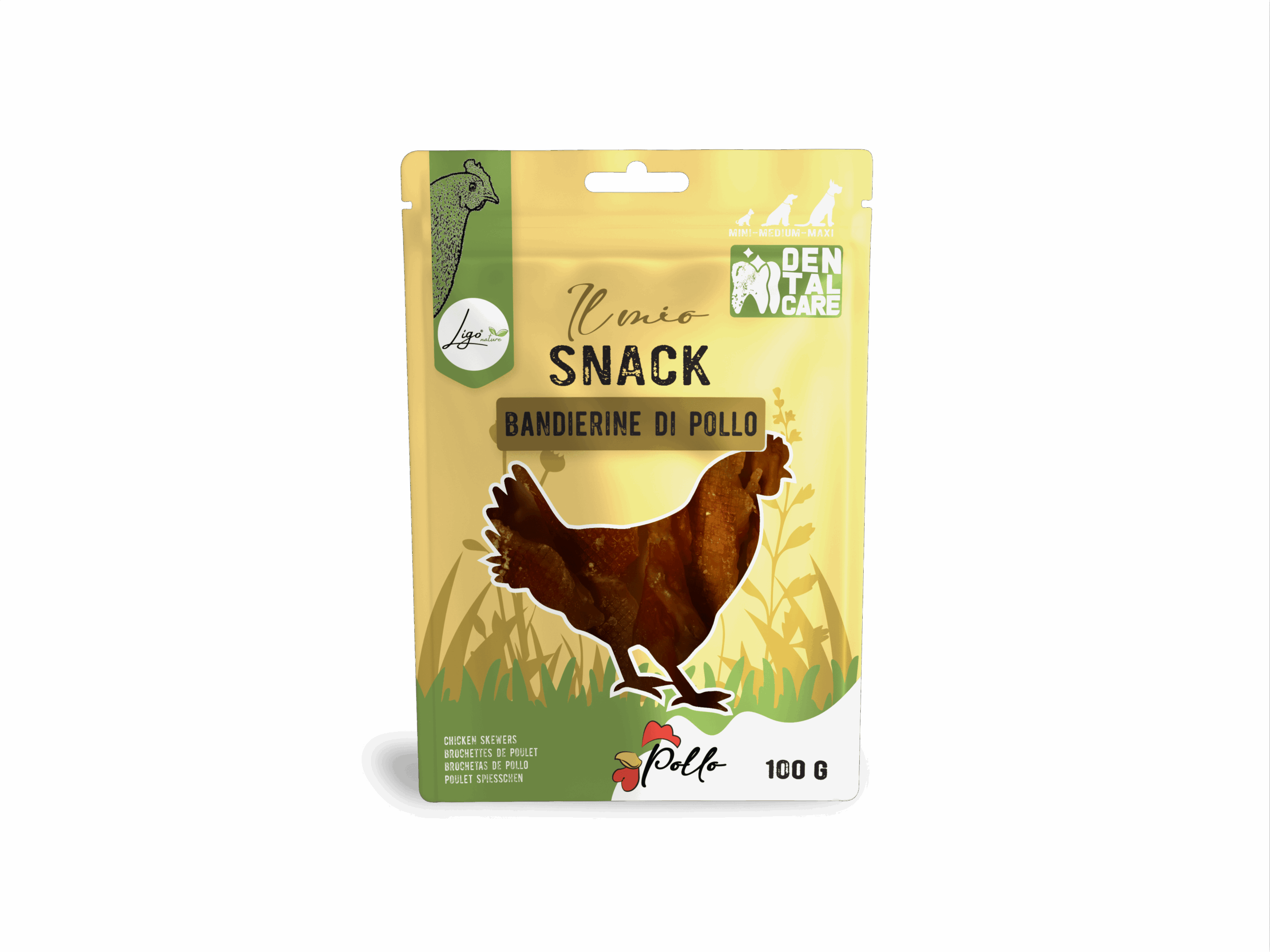 Il mio Snack Chicken Flags 100gr DENTAL CARE - Ligo Nature