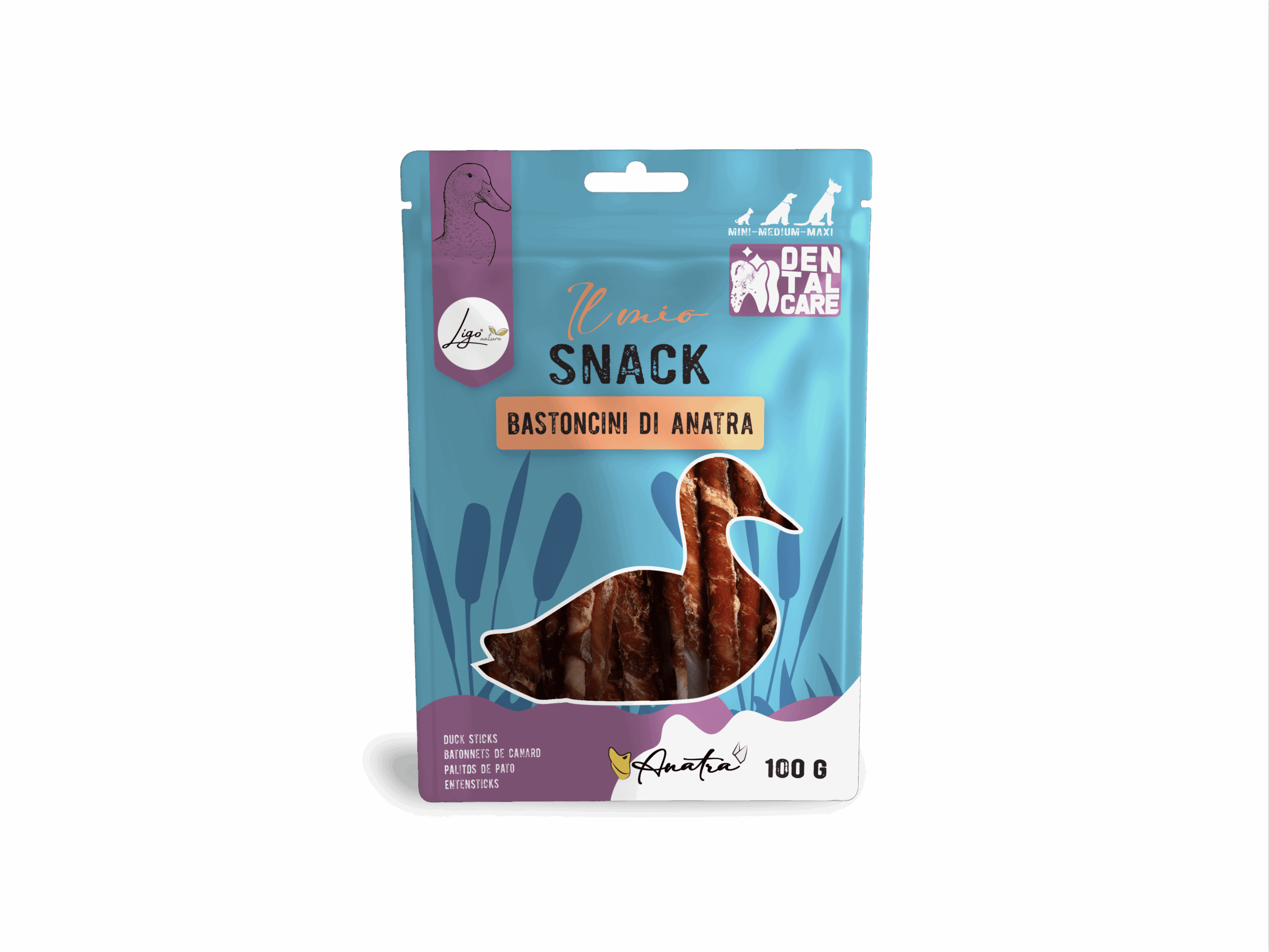 Il mio Snack Duck Sticks 100gr DENTAL CARE - Ligo Nature
