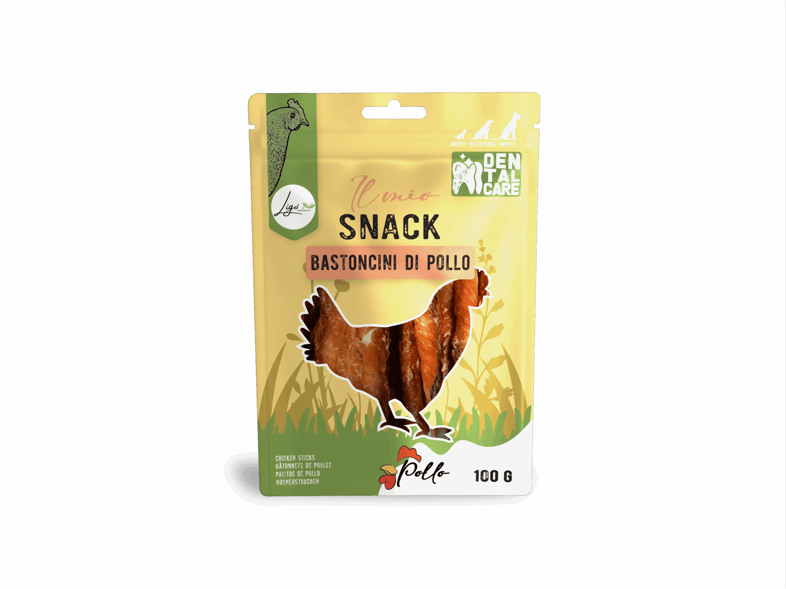 Il mio Snack Chicken Sticks 100gr DENTAL CARE - Ligo Nature