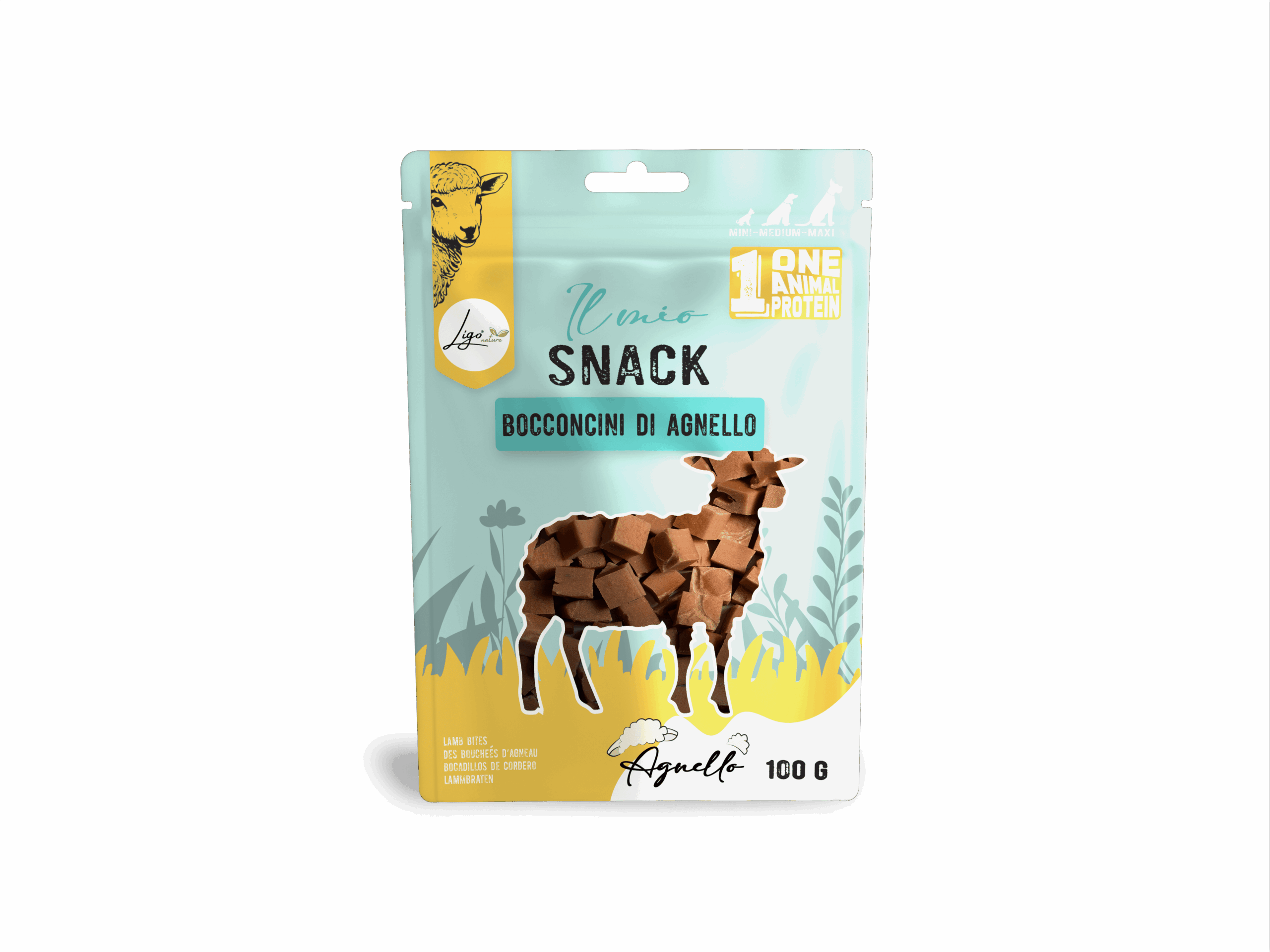 Il mio Snack SOFT Lamb Bites 100gr ONE ANIMAL PROTEIN - Ligo Nature