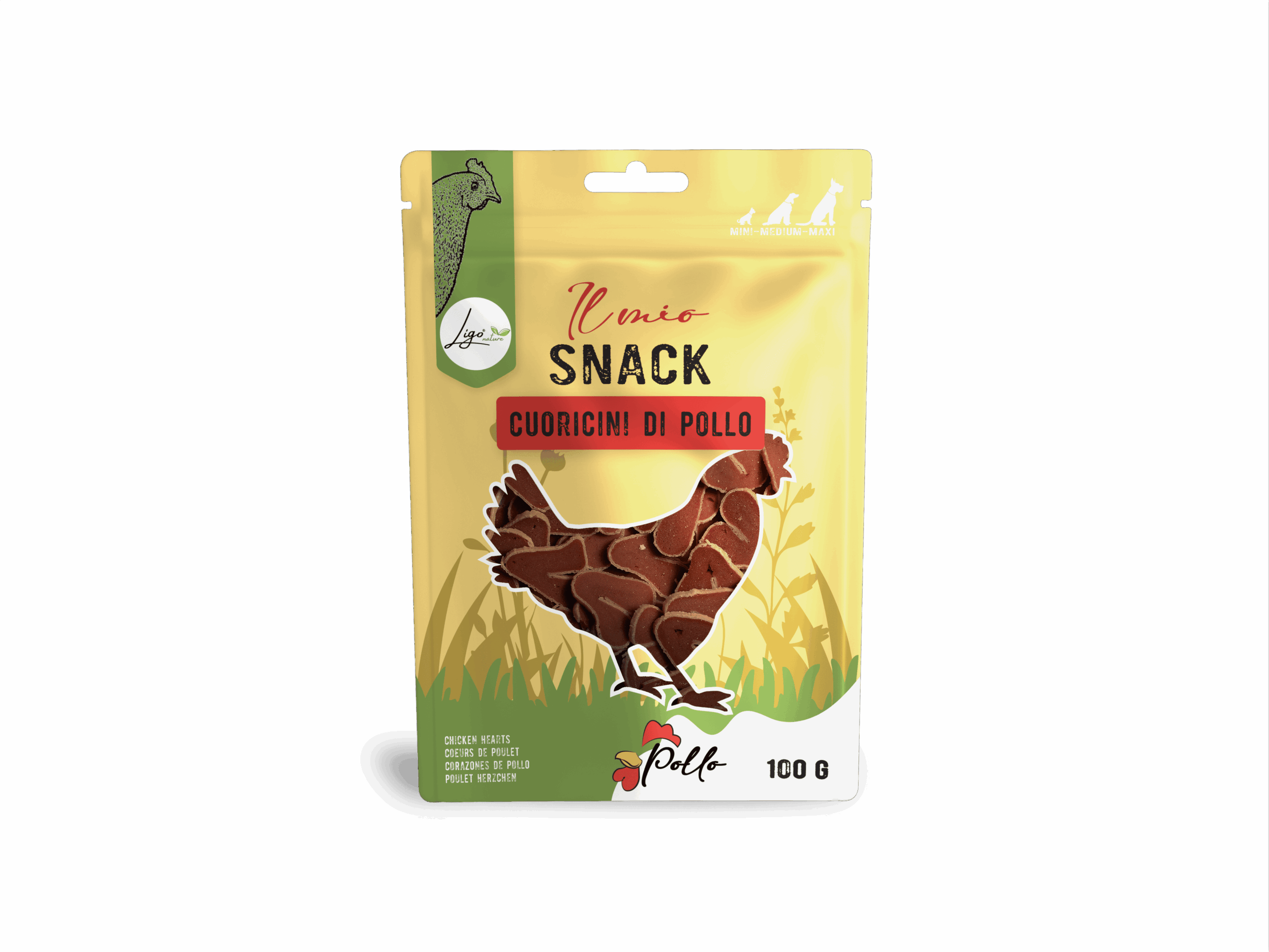 Il mio Snack SOFT Chicken Hearts 100gr - Ligo Nature