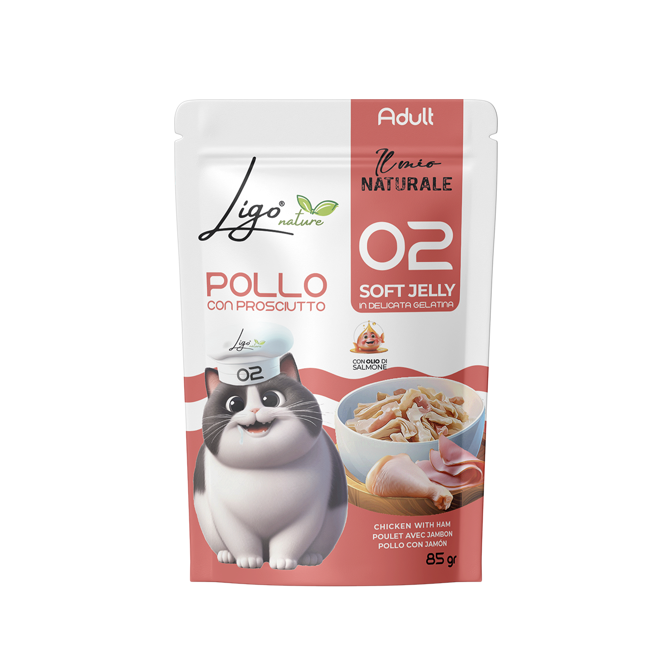 Soft Jelly Chicken with Ham - Ligo Nature