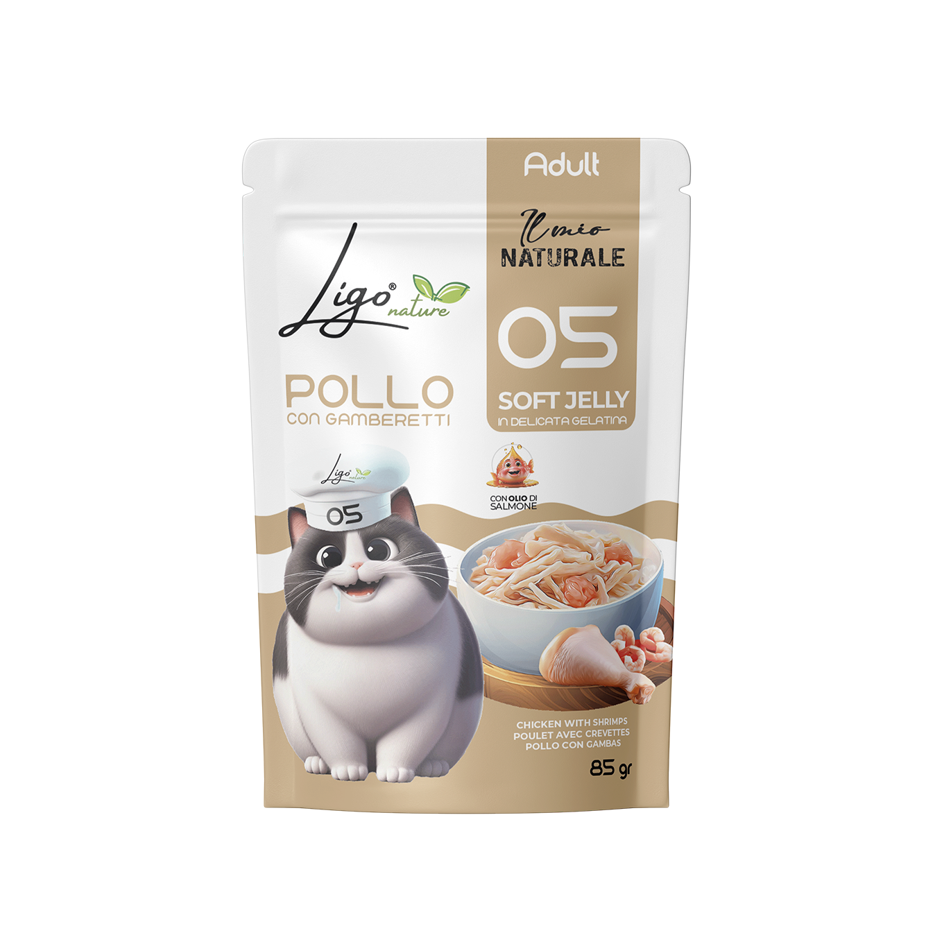 Soft Jelly Chicken with Shrimp - Ligo Nature