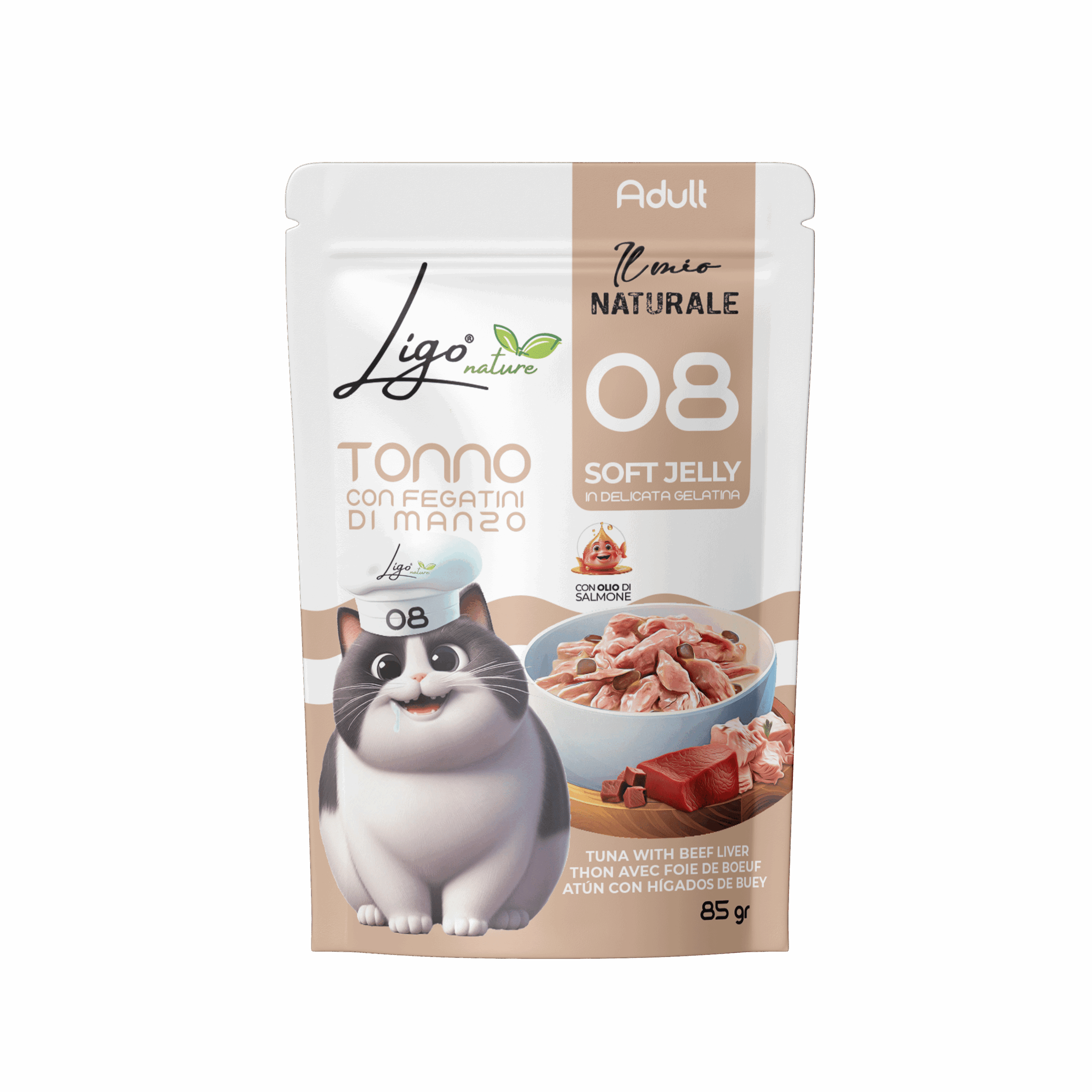 Soft Jelly Tuna with Liver di beef - Ligo Nature