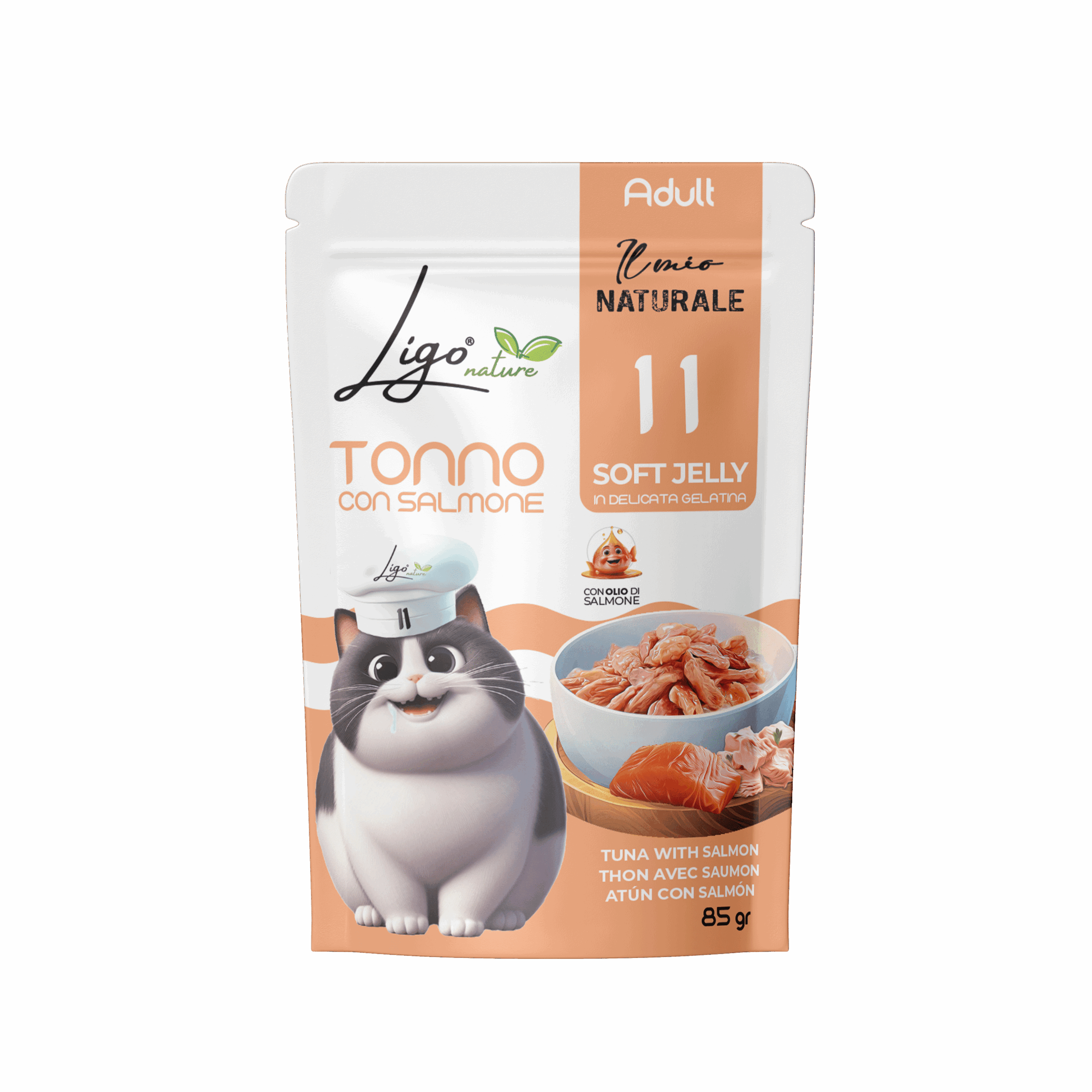 Soft Jelly Tuna with Salmon - Ligo Nature