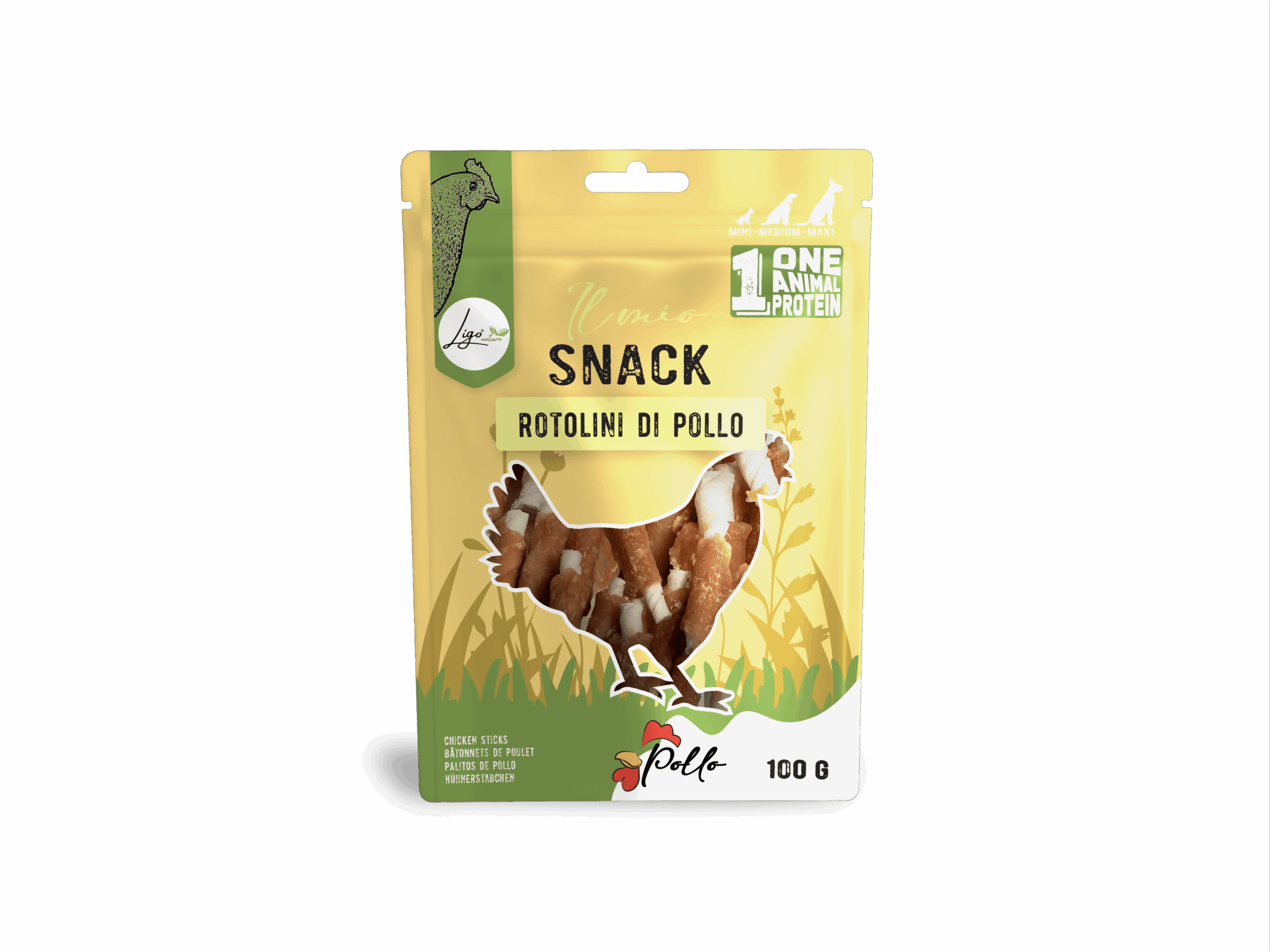 Il mio Snack Chicken Rolls 100gr DENTAL CARE - Ligo Nature