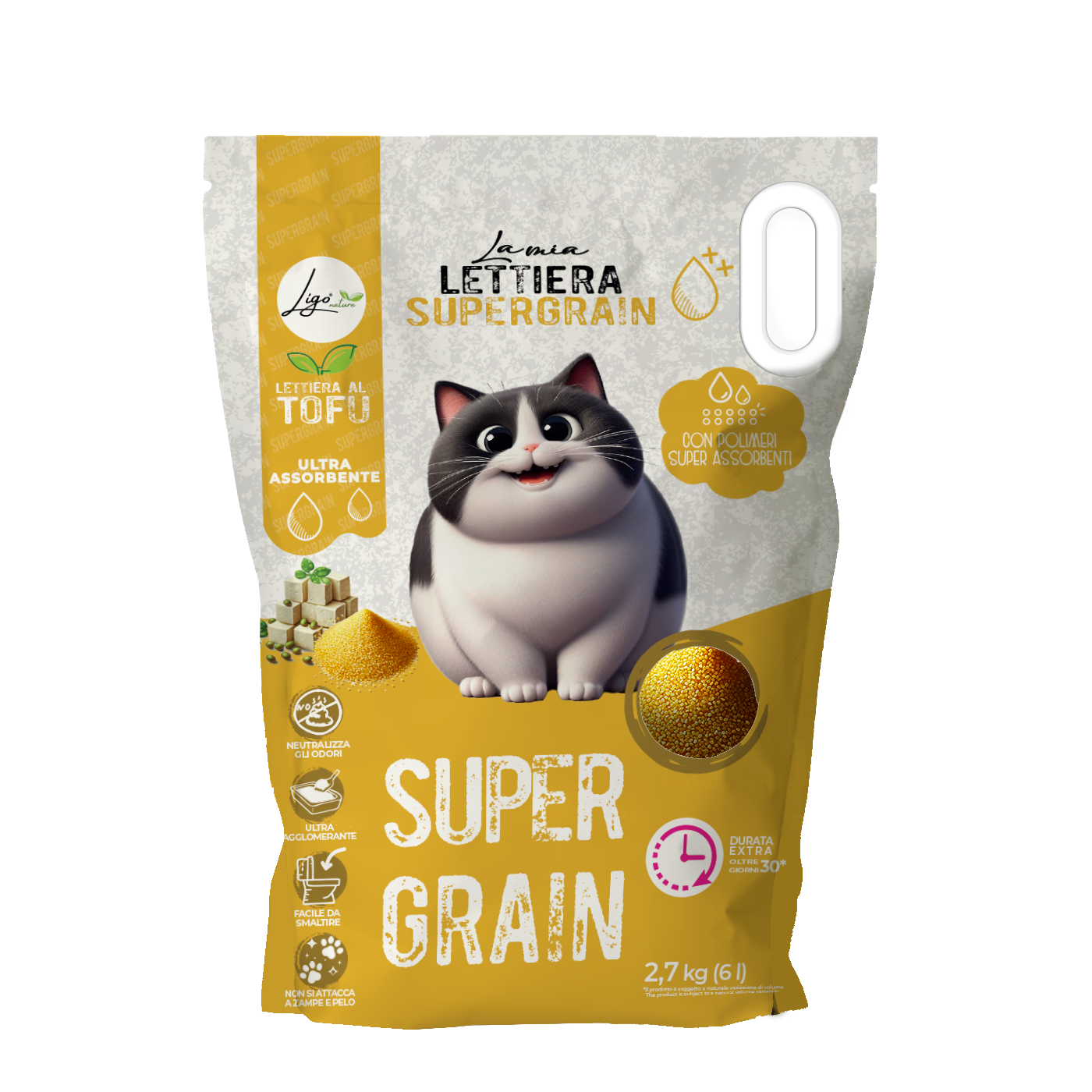 Supergrain Unscented 6l Litter - Ligo Nature