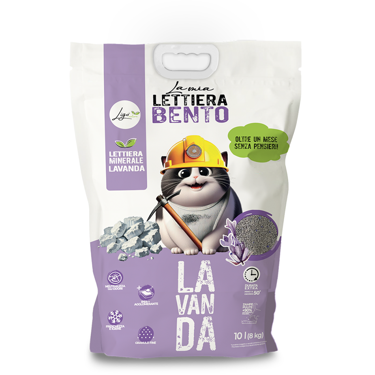 Bentonite Lavender Scented 10l Litter - Ligo Nature