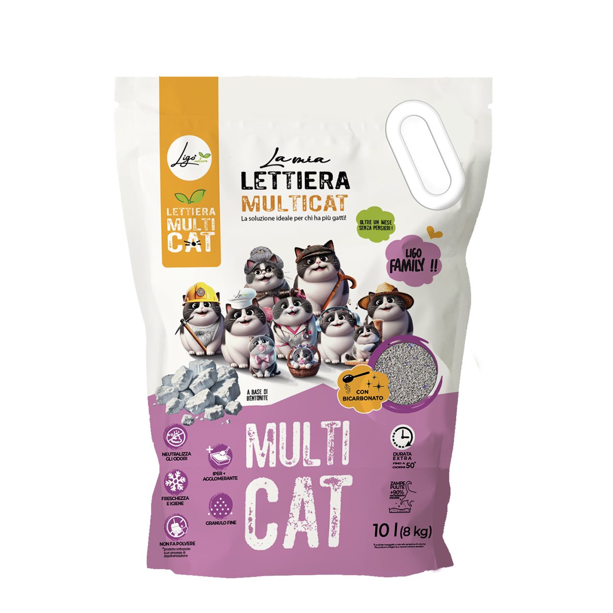 Multicat Bentonite 10l Litter - Ligo Nature