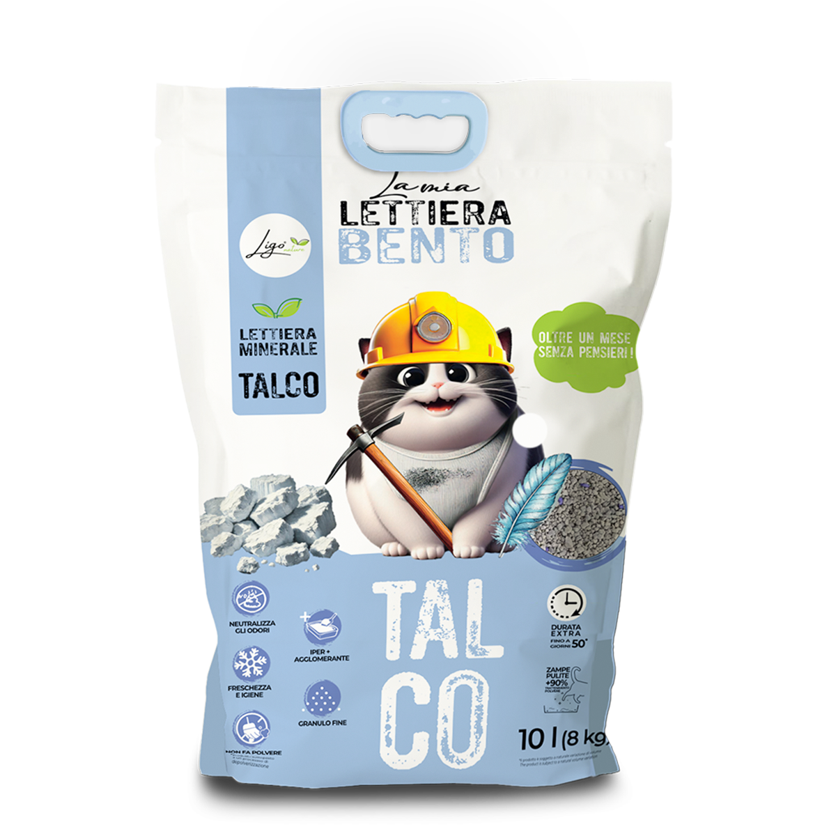 lettiera bentonite talco gatti di Ligo Nature
